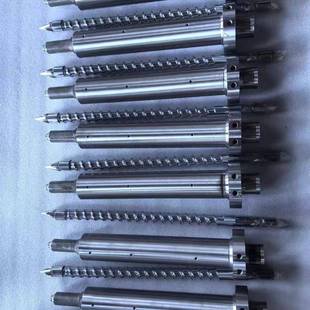 注904机双合塑金螺杆料筒按需设计螺双螺杆配件注塑体机筒机纹筒