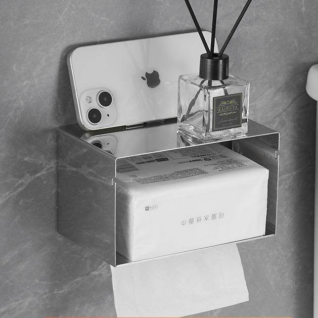 壁304不锈钢纸盒免孔卫生间封闭式抽854纸厕纸架浴室打纸巾架巾挂,收纳整理,纸巾架,淘宝优惠券,粉丝福利购,淘宝优惠卷