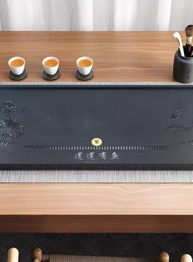 真石面板乌金板体天漏XYJ水然一整套乌金石一茶茶盘家用具套装茶