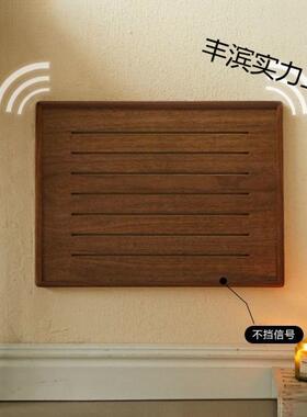 遮挡闸电箱装饰画胡木网弱电丰滨实力箱盖板多媒体挂画桃实木电配