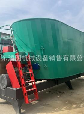 青储草料混合TMR搅饲拌机自J动称重羊草牛MWW拌料机9GL-36草料拌