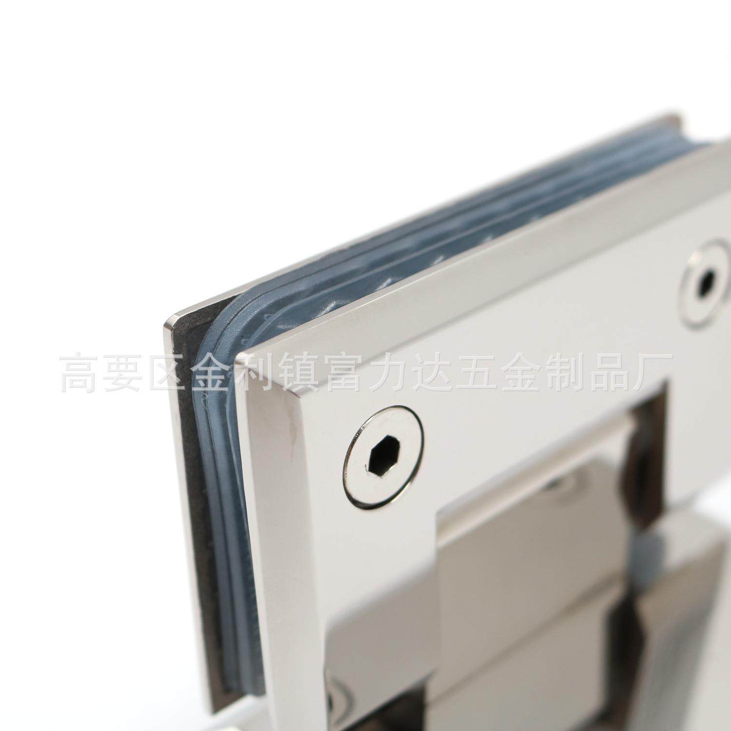 9淋0度方形页合斜边浴室夹浴房玻璃页铰链不锈F-011-5m钢门夹双厚