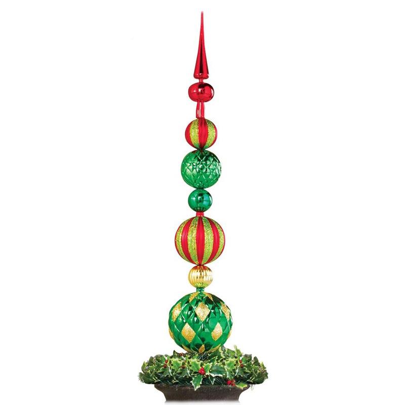 201326新廊品圣2诞节装饰品居家庭院花园彩插色户外塑料标示件门
