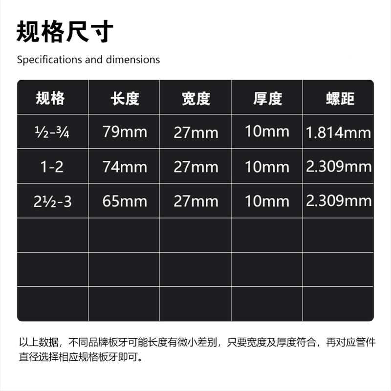 手机套动快开BL50A-2式电动丝板牙套丝干用高强度干套力克士半自