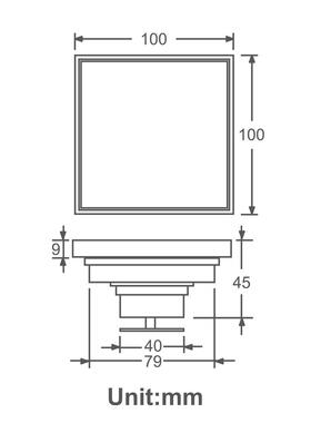 IDEP竹排E铜I地H漏卫生间防臭防虫黑色地漏浴室地漏HDL011HIDL011