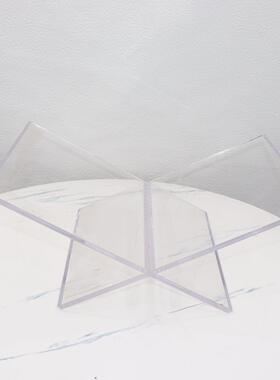 简现代透明亚克力收纳杂志书架摆样软板房间陈1件列展示架装约饰