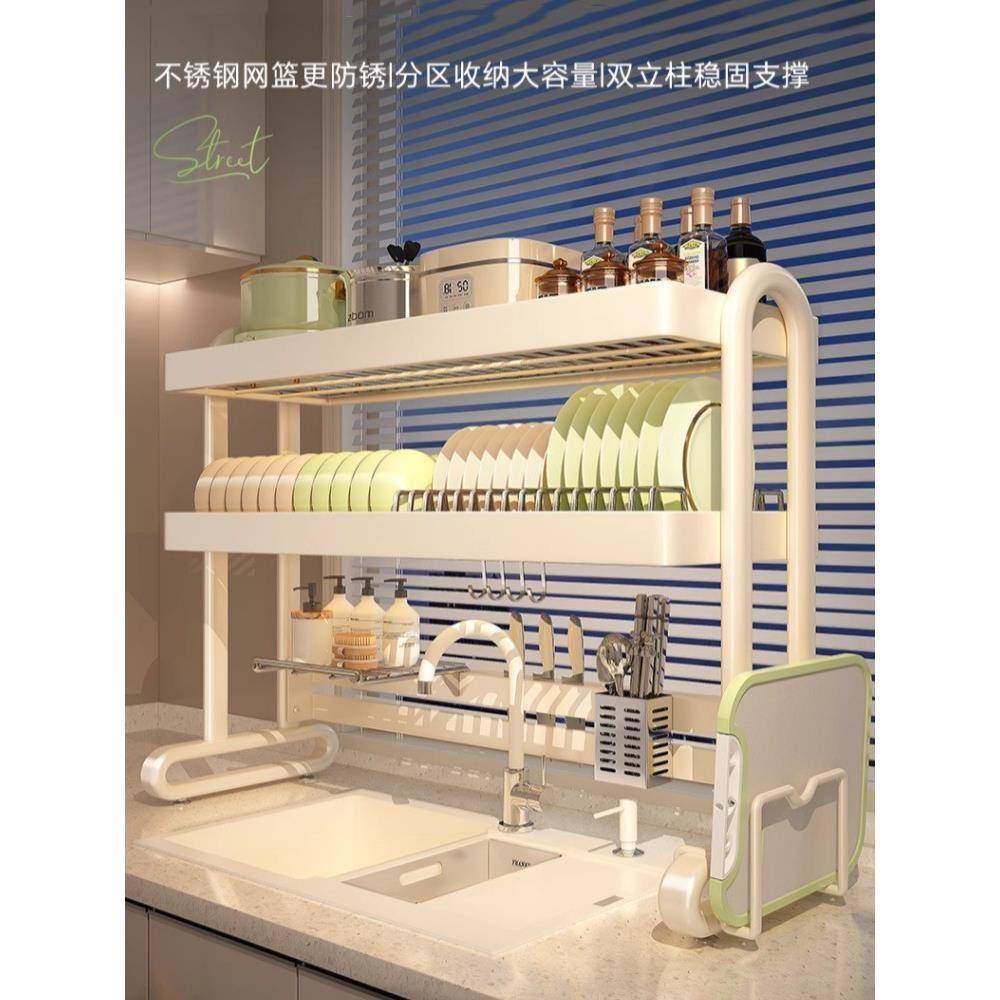 收纳碗碟厨房水槽架置物多洗碗池沥水架放不家用锈钢功能ltao1003,厨房/烹饪用具,抹布架/厨房清洁收纳架,淘宝优惠券,粉丝福利购,淘宝优惠卷