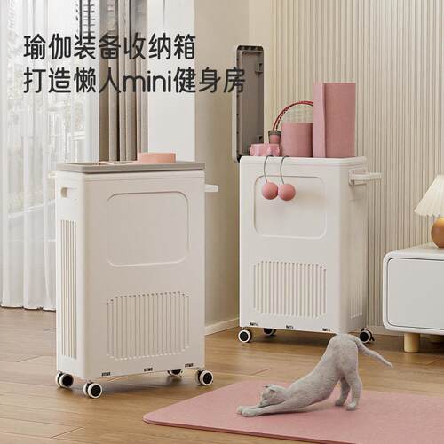 翻盖收纳箱客厅推山塑料车收可纳筐大收纳储物CG-HE067天箱多功能
