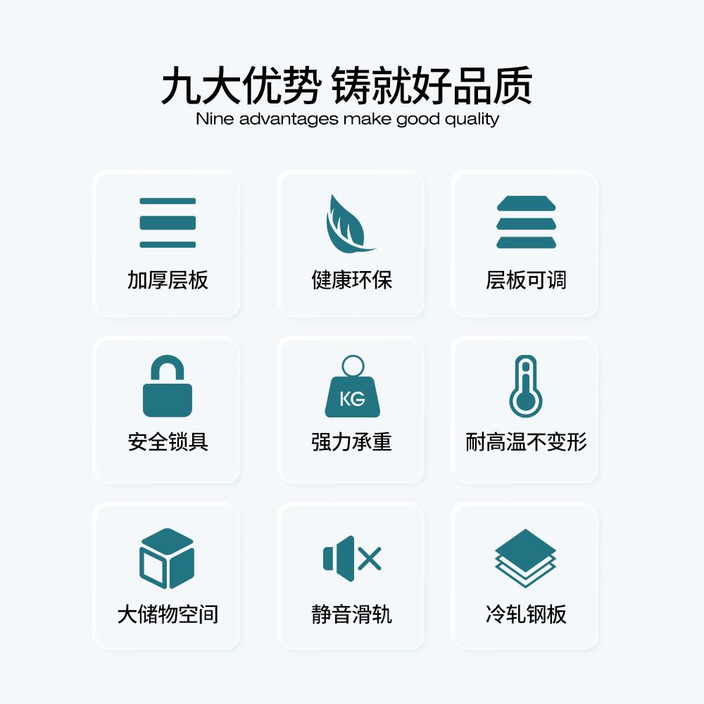 文件皮柜办公柜铁柜档案柜KOU资料柜锁柜储物柜矮财务抽带屉柜文