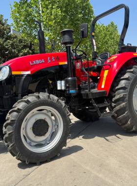 方厂SKZ家东方红x9L04拖机出口型YTO90马力东拉红农用四驱轮式拖