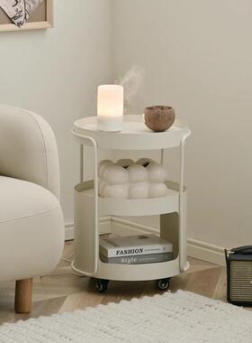 时尚油奶头风可移动几OCO圆桌客厅迷你茶几酒店民宿床桌子沙发边