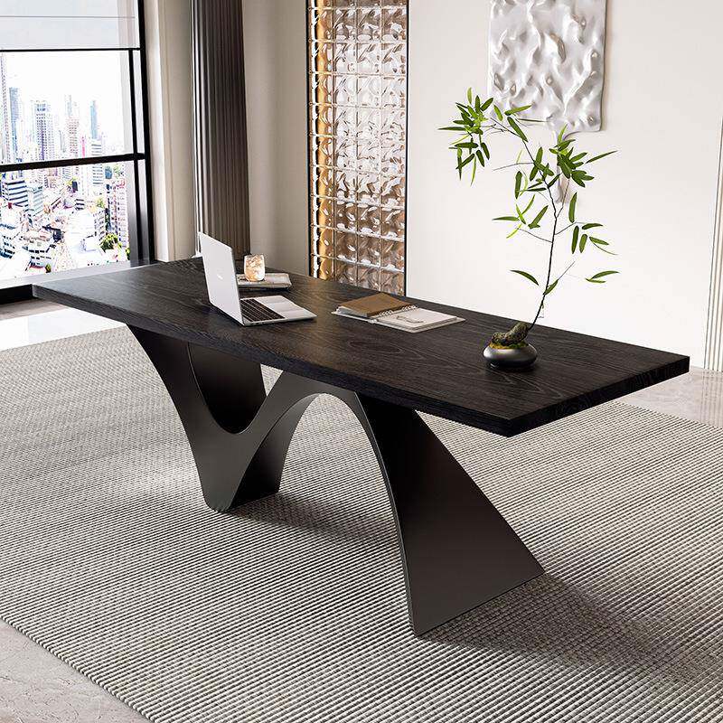 意式极实木小型无品牌/老板商桌简办公电脑桌现代简约端务书桌设