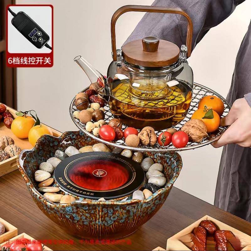 炉围炉煮茶n4HC4TSR家用璃室内烤茶煮茶器全器具电陶炉套煮茶电炉