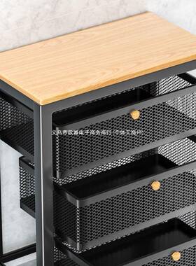 架厨菜房篮子置物家移动落地式多层BBO果蔬收纳筐多功用能微波炉