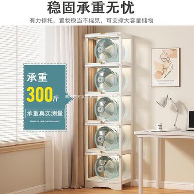 展示柜书架儿童书架用柜墙边小窄置柜防ENW尘物客厅转角家落地储