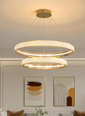 客厅灯吊灯简约D654现厅代LE水晶灯吸顶灯形轻奢大厅灯具餐卧圆室