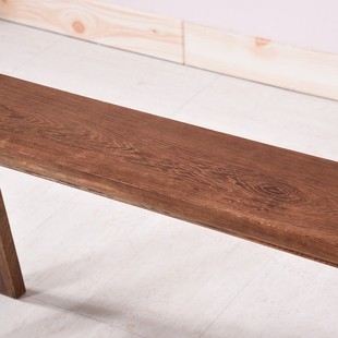 红木家具 鸡翅木长条凳 家用复古矮凳仿古中式实木长板凳原木凳子