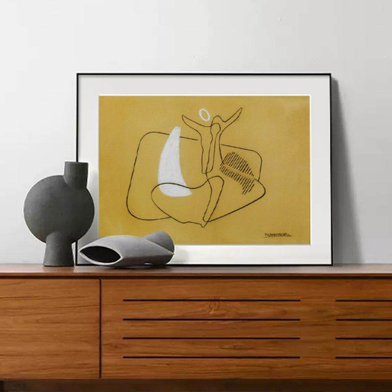 现代北欧黑白线条小众艺抽象装饰画书房简约挂画民宿卡纸桌面摆画,农用物资,其他肥料,淘宝优惠券,粉丝福利购,淘宝优惠卷