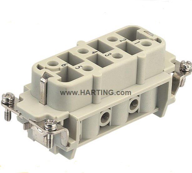 德国 harting/浩亭/哈丁 重载连接器 09310062701 HAN 6 HSB-F-S