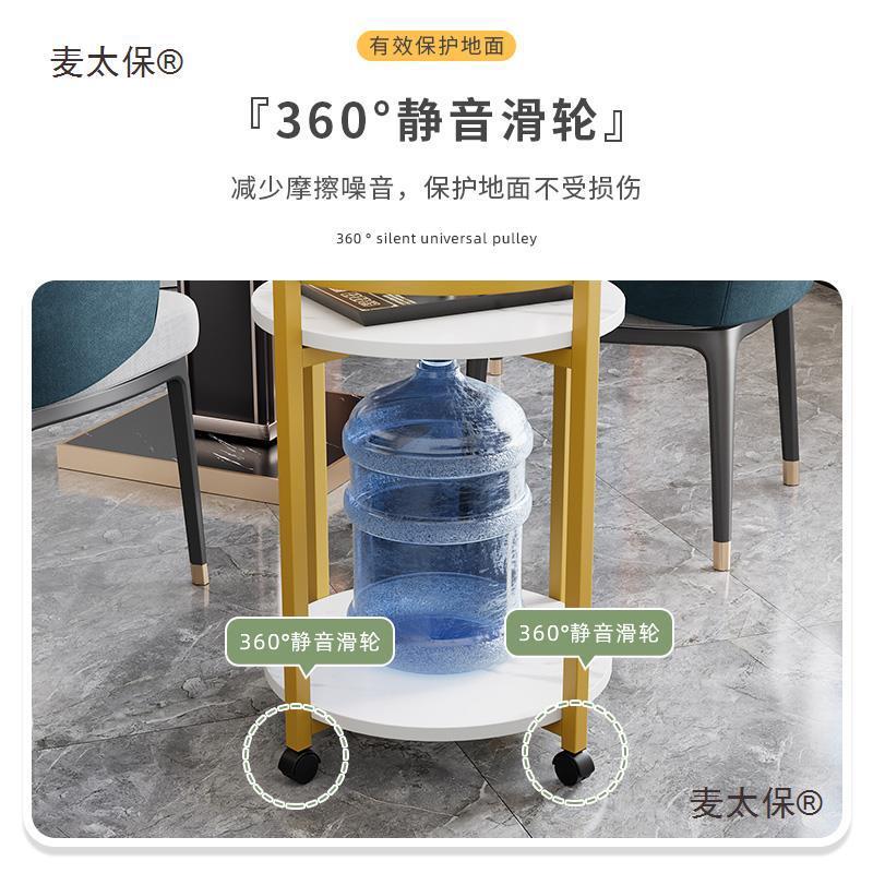 THG移动茶水柜茶桌边柜泡茶台烧水壶体办一公室沙发边茶具小麦太