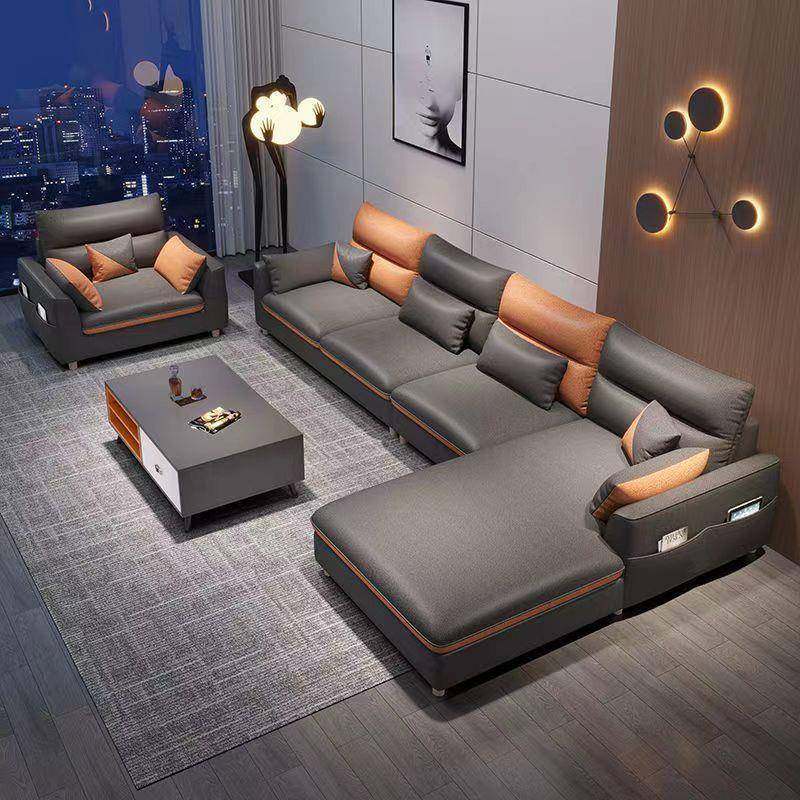 沙免洗科技厅布沙发客轻奢极简大户型小现代简约风GCL格布艺发