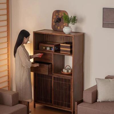 柜家居中式实木古架书架办公博室书组合茶展76970示具柜多宝阁摆