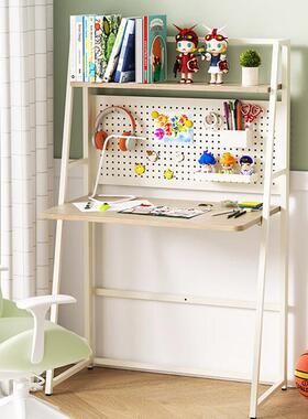 简易用桌椅可折桌子脑家卧室书叠房学习桌电桌书架书桌一VUD体电