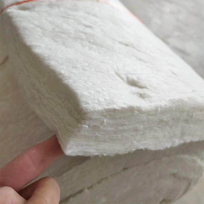 硅酸铝保温棉加防棉OFM硅铝针刺酸毯耐火棉隔热棉厚白色高温火纤