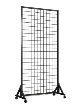 网丝格示架网货片架铁展艺网格收纳落地RYD铁网格置物架幼儿园作