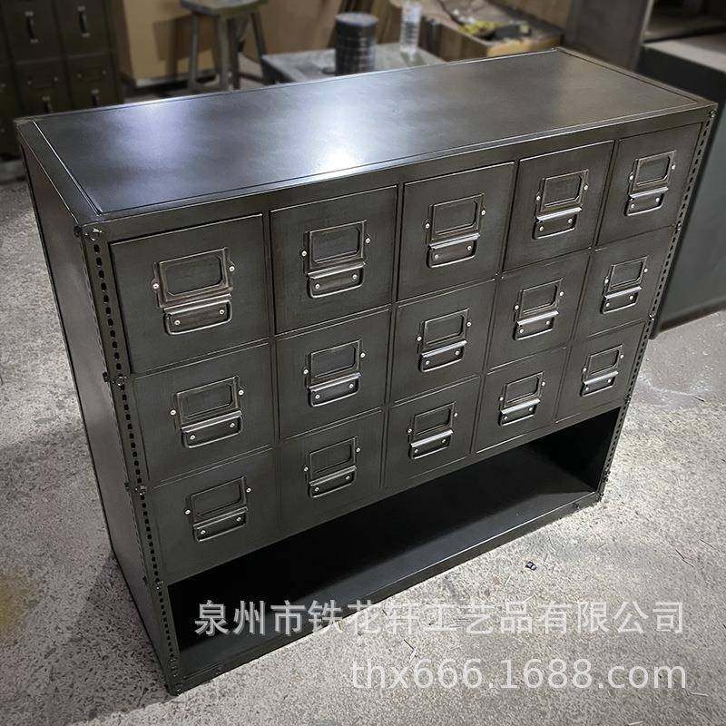 屉业风铁艺斗柜抽柜储工柜美式乡村lo0ft靠墙玄关柜收纳柜置物物,住宅家具,斗柜,淘宝优惠券,粉丝福利购,淘宝优惠卷
