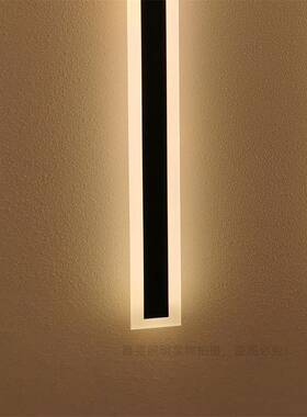 现代简卧约户外长条YW202108克led壁灯阳别墅台轻奢亚力灯防雨室