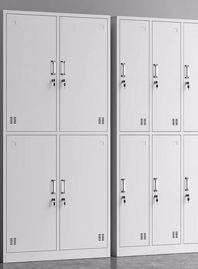 皮钢制员工铁柜更柜子衣工厂职员宿舍储换衣柜CSN带锁物柜矮柜多