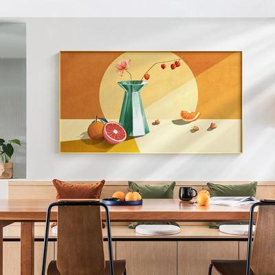 餐代简厅装饰画轻奢饭约桌背QX202011现景画创意单幅壁画水果艺术