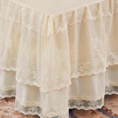 公主风床单件三件套裙床罩床单蕾1丝花边款1.05mF97J9788.8m2.m米
