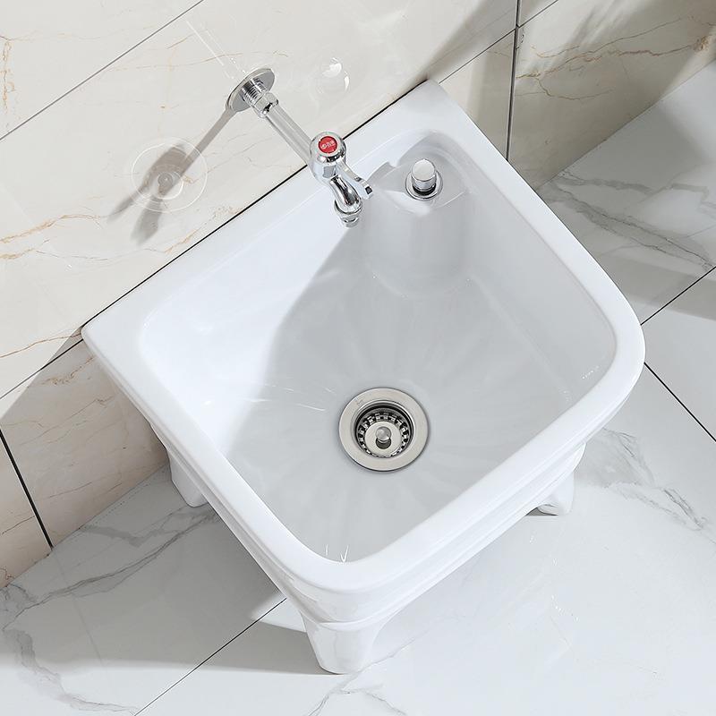 拖把池阳台小34陶瓷洗拖池号墩布池家方用卫生间布形自动下水器