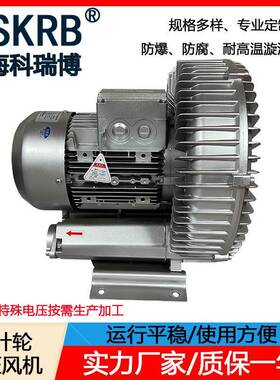 漩涡高压鼓风机2XHB610H06380V/1.6KW/19kpa/265m³/H旋涡气泵