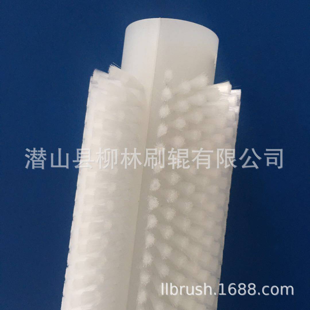 厂家直销自动化设备镉板清洗刷辊 现货供应尼龙612两半圆刷辊