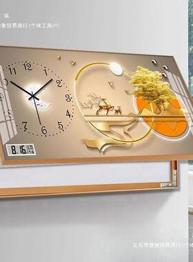 电表箱F88H9889装饰画箱年历带钟表免万打孔轻遮挡配电箱电闸厂奢