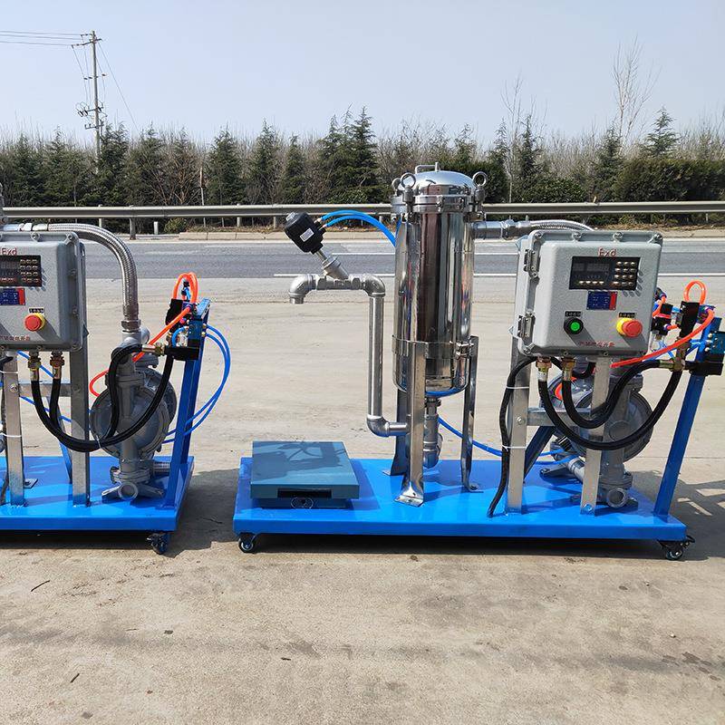 机称重自动过漆滤涂料灌装机油桶压液体定量灌装盖包装不425锈钢