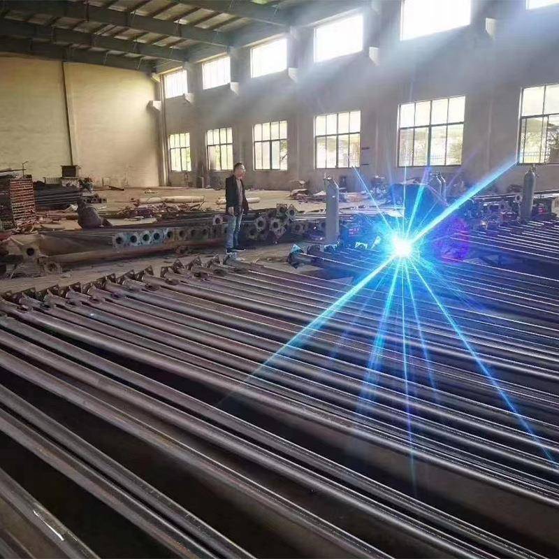 路灯HZG-ligh杆6交通综合镀杆热锌米自弯臂螺海臂灯杆太阳能路灯