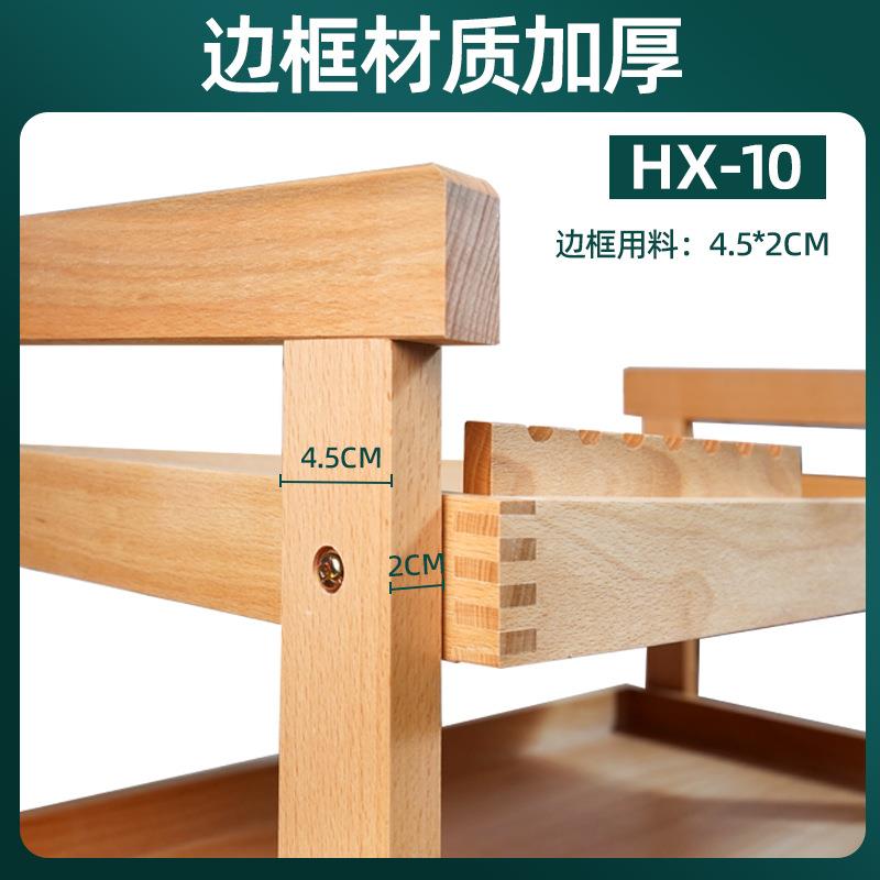 进口809榉木三层简易油油画车美生四可层移动画写术生画柜