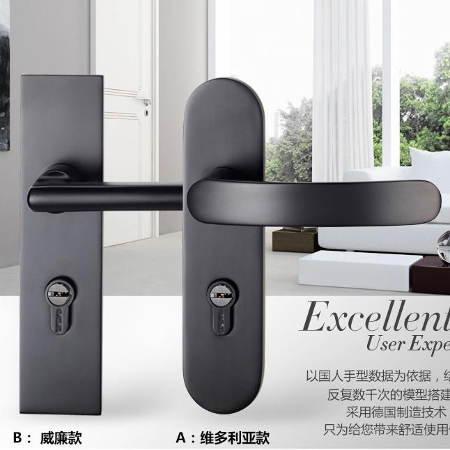 门锁执手通用代款室内卧室简房约门把手木门锁锁家装面现无品牌/
