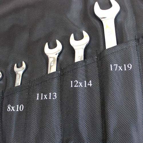 SHEFFIELD钢盾S件0181016套公制HNE精光抛双开口扳手/家用CR-V