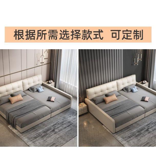 榻榻米床双主人床二胎家一庭床亲子床XNZ家三口子母拼接组合大床