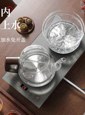自嵌动茶专电用上水泡热烧水壶茶台抽水一体机茶桌入式88949煮茶