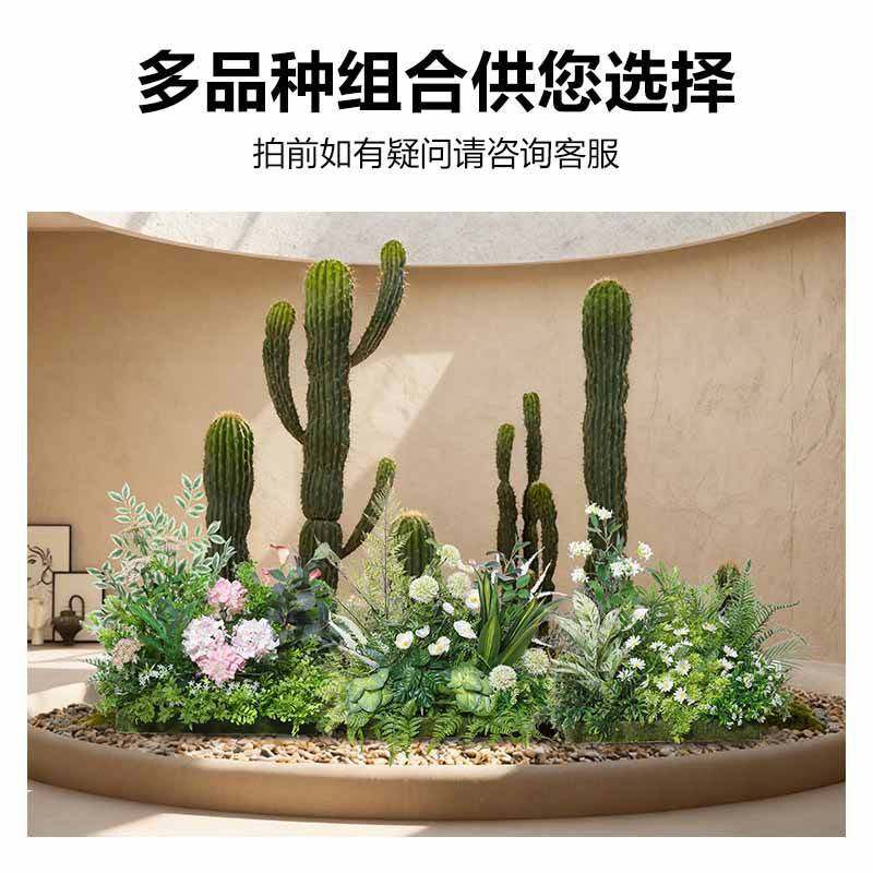 跨境仿真花地排婚庆宴会厅用花会议桌展厅橱窗花墙仿真花装饰摆件