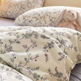 新款 bvrj29A类云感棉小碎皱四件套学生宿舍三件套床单被套床皱上