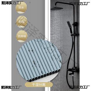 巢帘折叠门丰隔JCE断折叠无浴轨免孔平移门卫生间室厕所卧室打隐