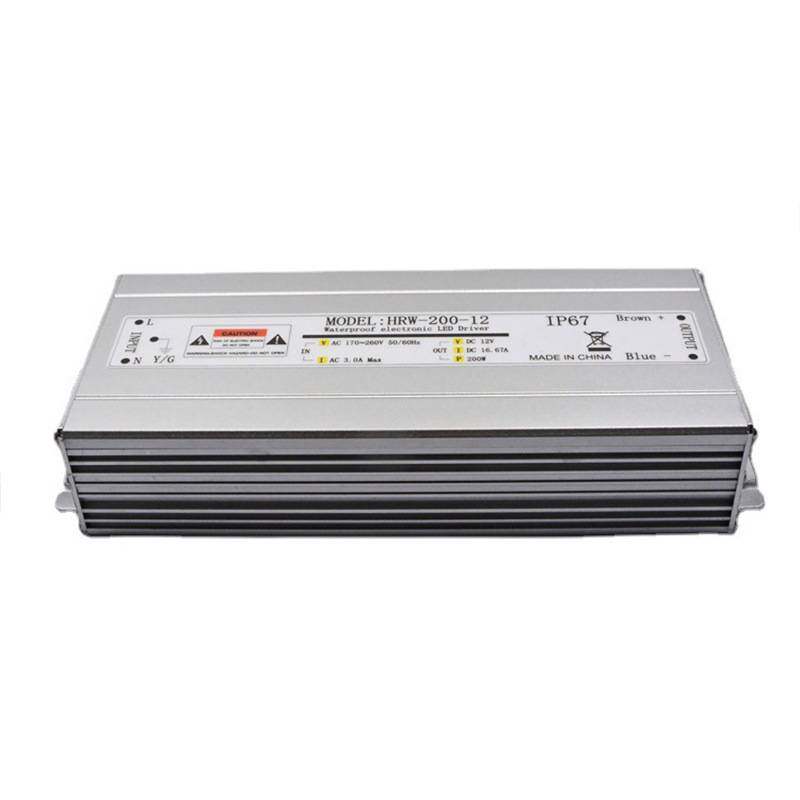 防水电源12V200W大功率防水灯条灯带变压器ip67工程亮化质保三年