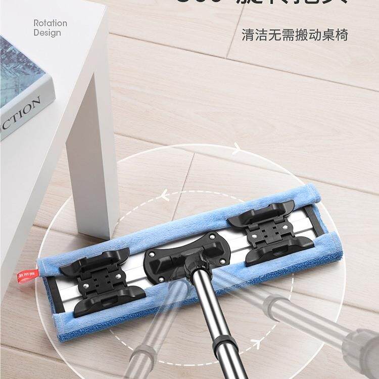 YK平板吸水3家用木地板大号推地拖一把拖净干两用湿497夹固式薇妍